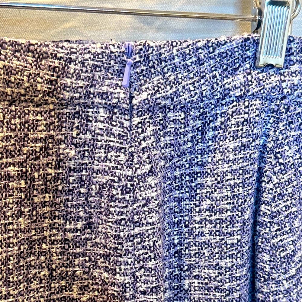 Doncaster Textured Blue Midi Skirt - Picture 3 of 6